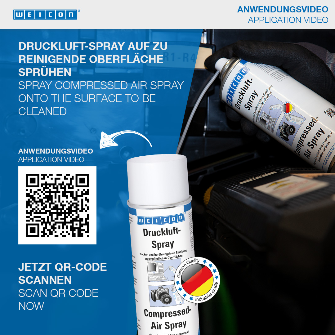 Compressed-Air Spray | for contact-free cleaning