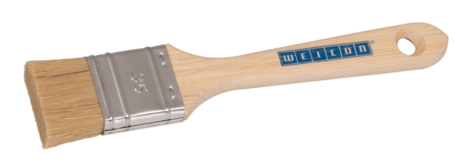 Brush 35 short, flat, Plastic Metal | short bristle brush for thick coatings Brush 35 short, flat, Plastic Metal | short bristle brush for thick coatings