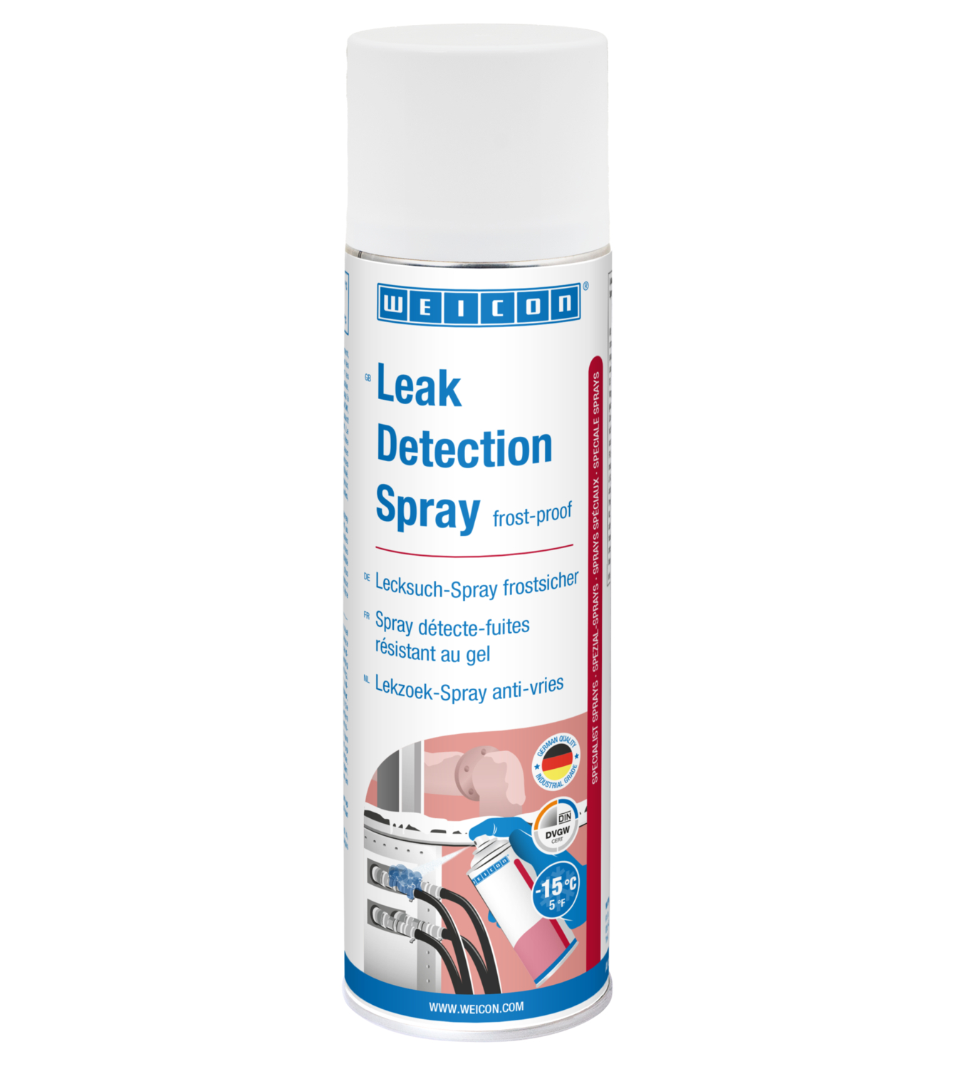 Leak Detection Spray frost-proof | locate cracks and leaks in refrigeration and air conditioning systems