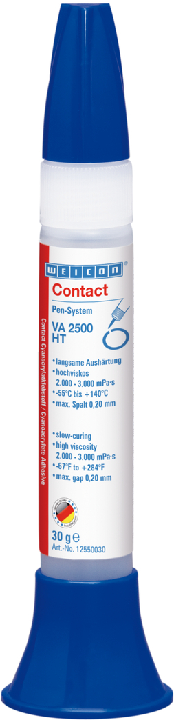 VA 2500 HT Cyanoacrylate Adhesive | high-viscosity instant adhesive, high-temperature-resistant up to 140°C VA 2500 HT Cyanoacrylate Adhesive | high-viscosity instant adhesive, high-temperature-resistant up to 140°C
