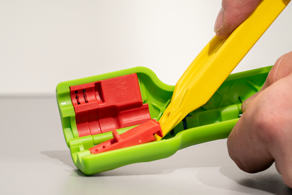 Coax-Stripper No 1 F Plus Green Line - suitable for F-screw connectors | Sustainable stripping tool I for skinning and stripping coaxial cables incl. untwisting aid