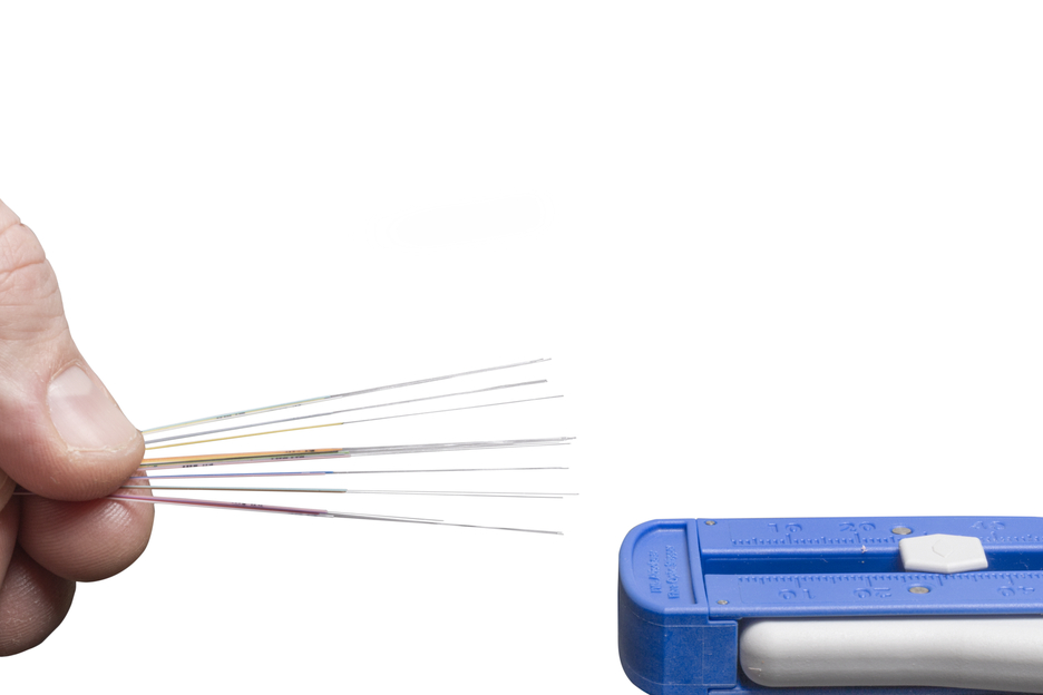 Fibre Optic Stripper | for stripping fibre optic cables Ø 0,125 mm I precise work due to adjustable length stop from 5 - 45 mm