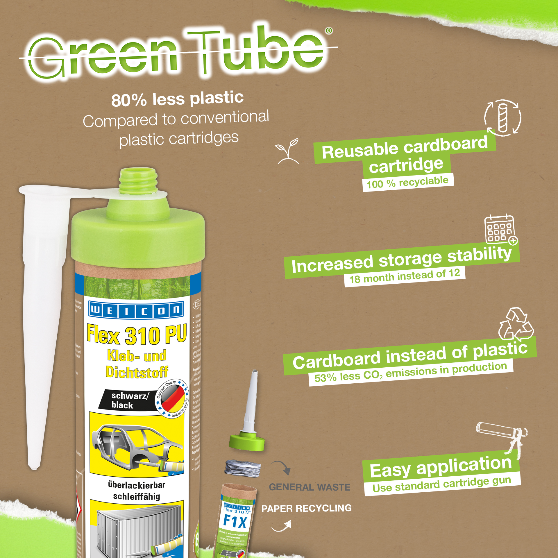 Flex 310 Polyurethane | permanently elastic adhesive and sealant based on polyurethane