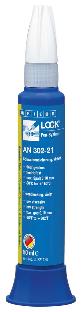 WEICONLOCK® AN 302-21 Threadlocking | low strength, low viscosity WEICONLOCK® AN 302-21 Threadlocking | low strength, low viscosity