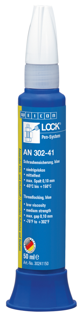 WEICONLOCK® AN 302-41 Threadlocking | medium strength, low viscosity WEICONLOCK® AN 302-41 Threadlocking | medium strength, low viscosity