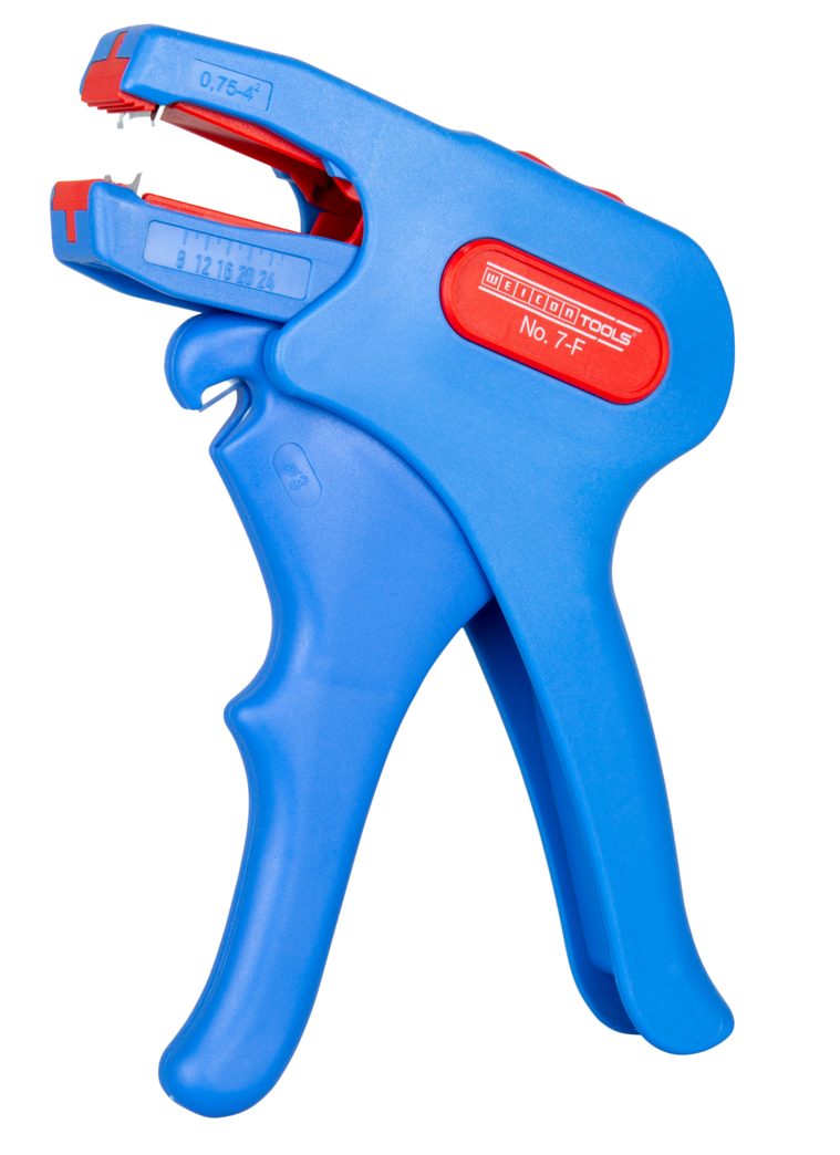 Wire Stripper No. 7-F | for skinning and stripping common flat cables I working range 0,75 - 4,0 mm². Wire Stripper No. 7-F | for skinning and stripping common flat cables I working range 0,75 - 4,0 mm².