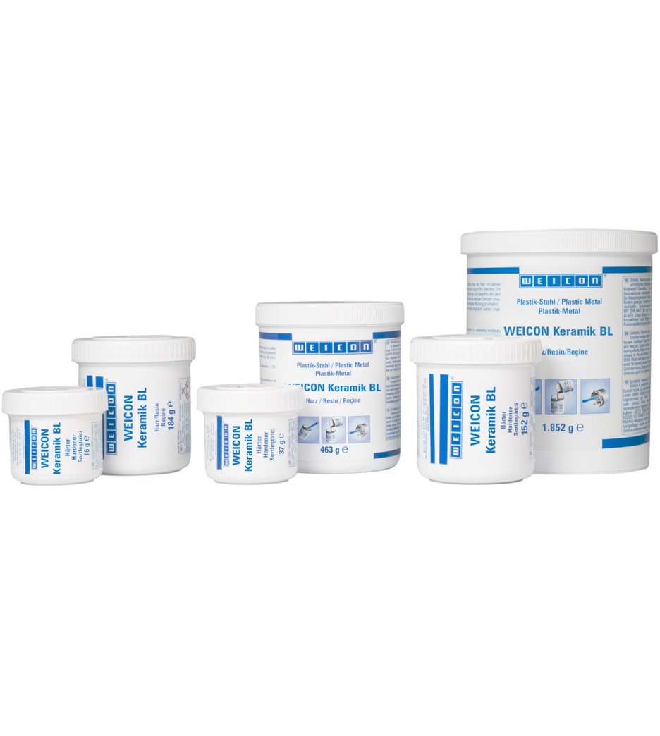 WEICON Ceramic BL | Mineral-filled epoxy resin system for extreme wear protection and high abrasion resistance