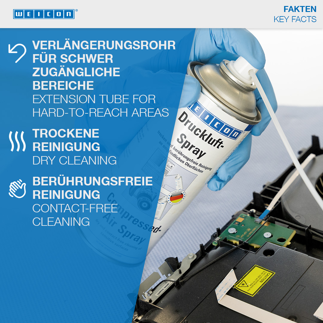 Compressed-Air Spray | for contact-free cleaning
