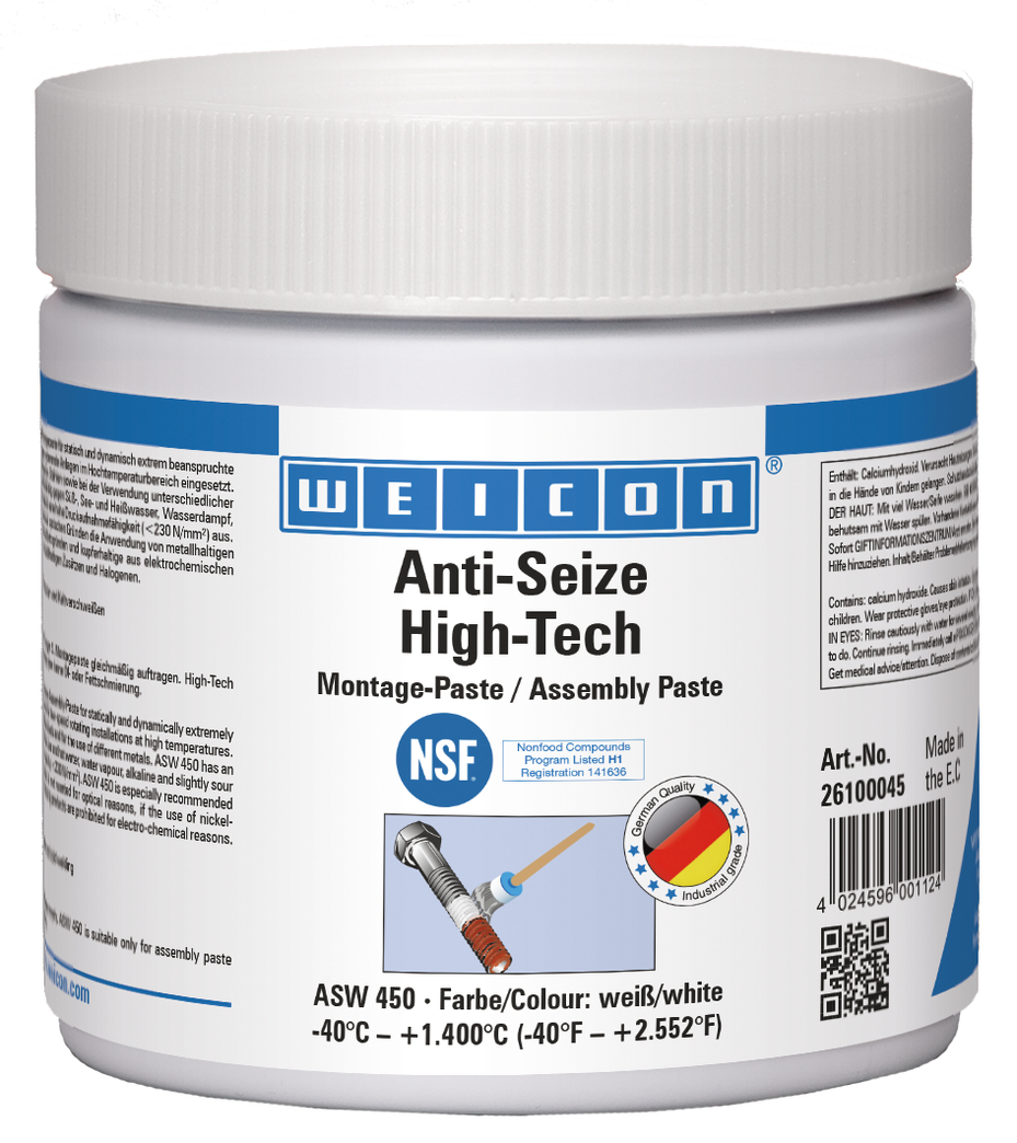 Anti-Seize High-Tech Assembly Paste | metal-free lubricant and release agent paste Anti-Seize High-Tech Assembly Paste | metal-free lubricant and release agent paste