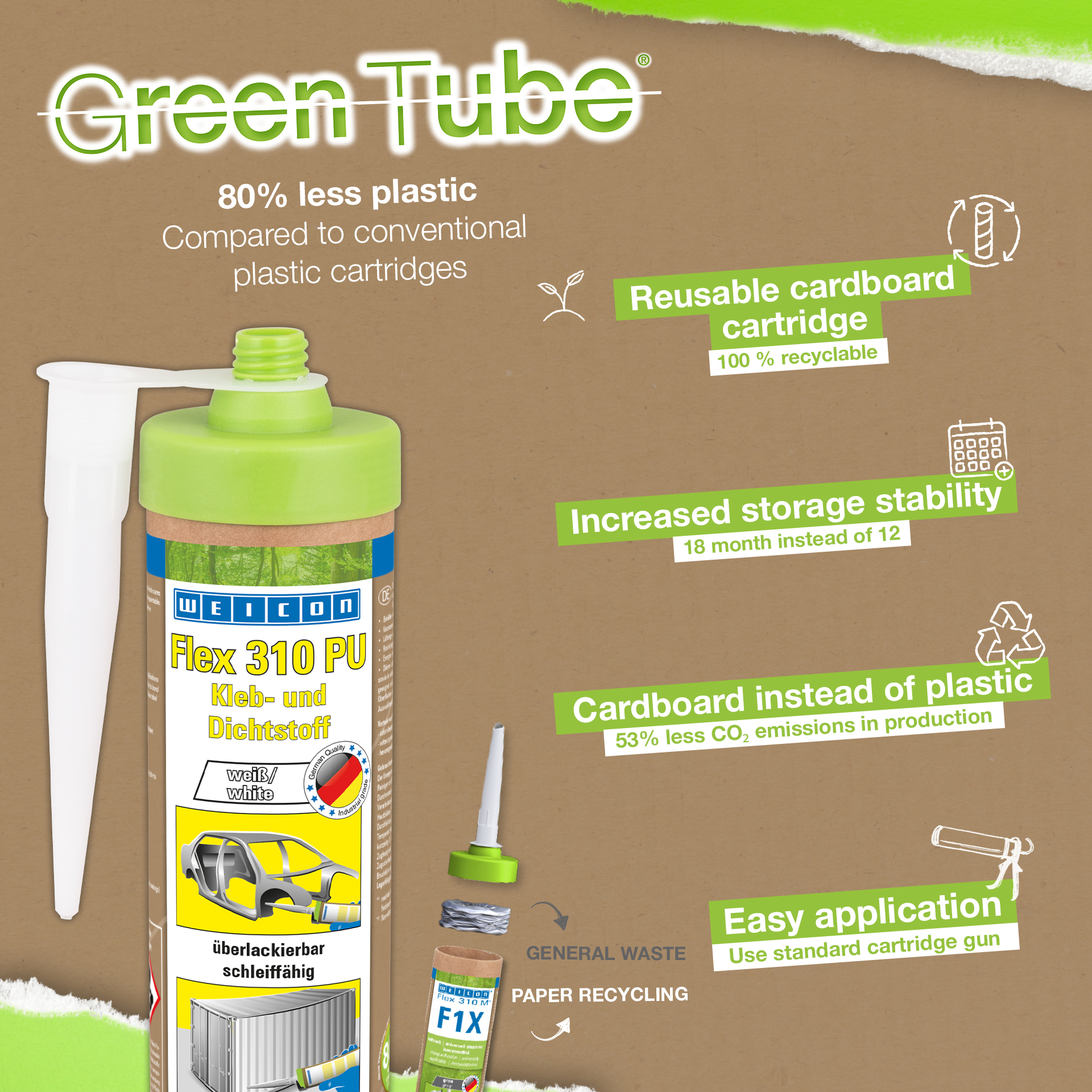 Flex 310 Polyurethane | permanently elastic adhesive and sealant based on polyurethane