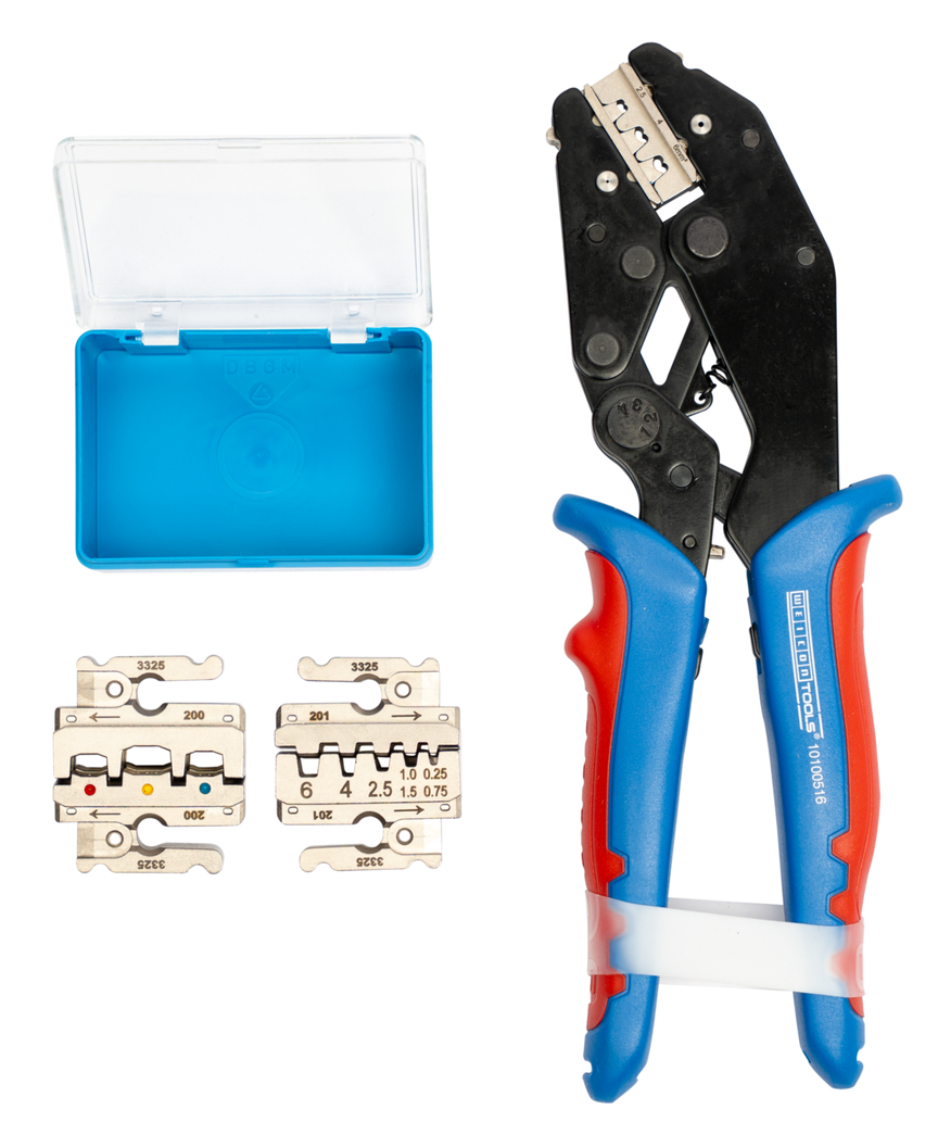 Crimping tool ERGO | for crimping MC4 connectors/insulated wire end ferrules/insulated cable lugs