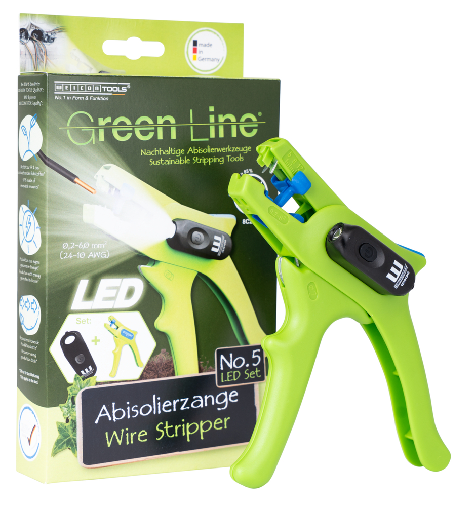 Wire Stripper No. 5 Green Line LED Set