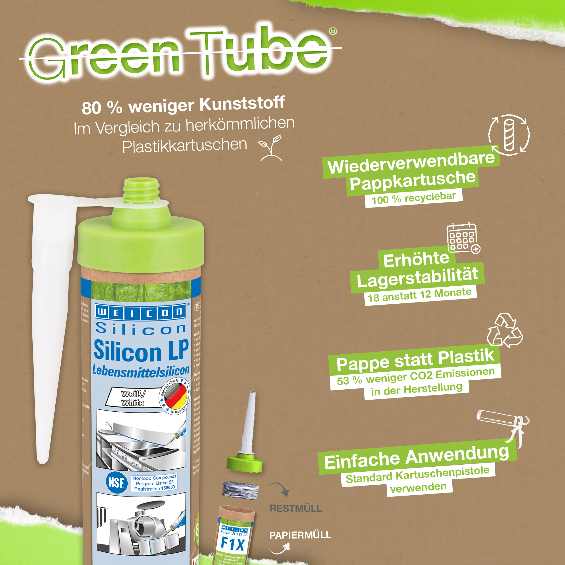 Silicone LP | permanently elastic sealant for the food and drinking water sector