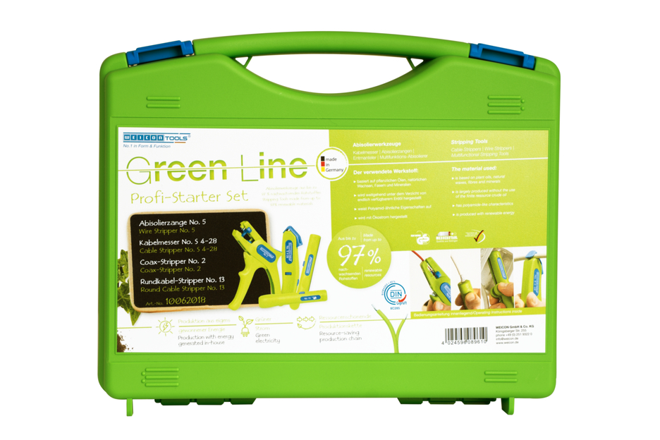 Starter Set Pro Green Line | Sustainable stripping tools I 4-piece stripping set for house installations