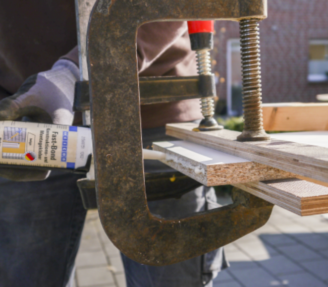 woodworking, clamp, glued wood, sawhorse, caulking