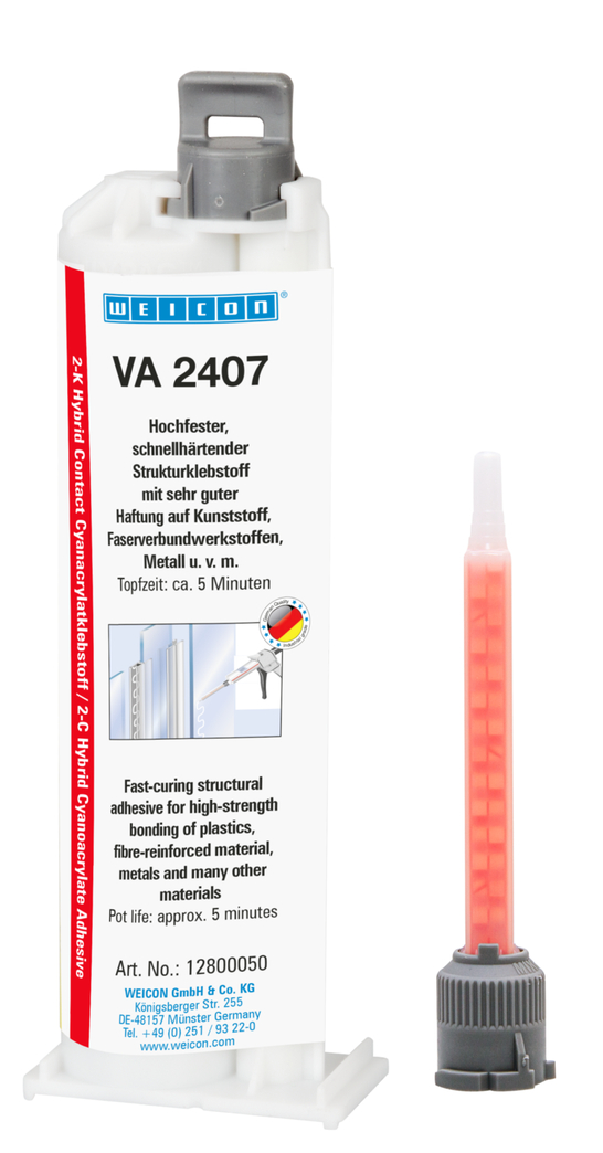 VA 2407 Cyanoacrylate Adhesive | two-component cyanoacrylate, high gap bridging VA 2407 Cyanoacrylate Adhesive | two-component cyanoacrylate, high gap bridging