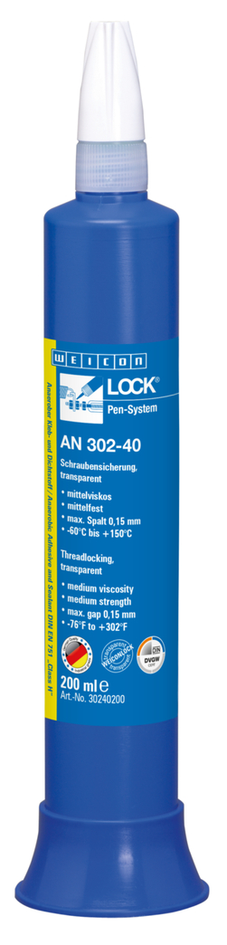 WEICONLOCK® AN 302-40 Threadlocking | medium strength, with DVGW registration WEICONLOCK® AN 302-40 Threadlocking | medium strength, with DVGW registration