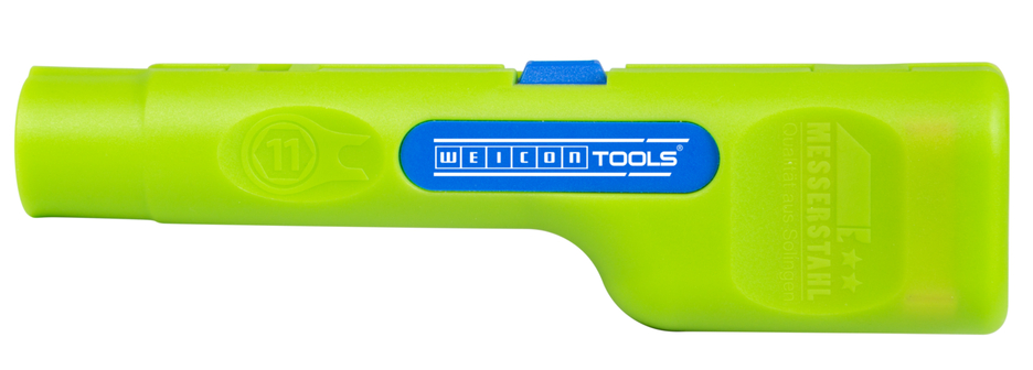 Coax-Stripper No 1 F Plus Green Line - suitable for F-screw connectors | Sustainable stripping tool I for skinning and stripping coaxial cables incl. untwisting aid